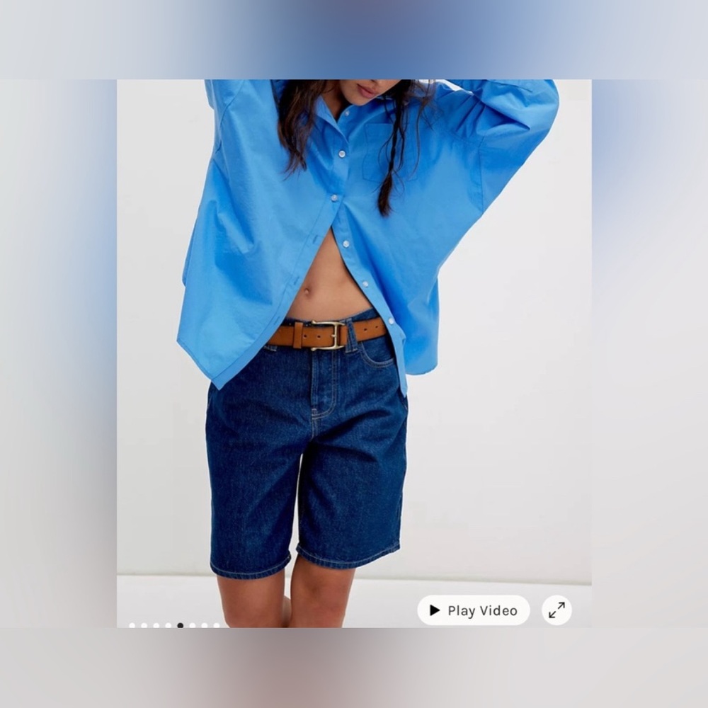 NWT Free People We The Free Montana Shorts dark rinse denim blue 25, 27, 29, 31 - Picture 7 of 14